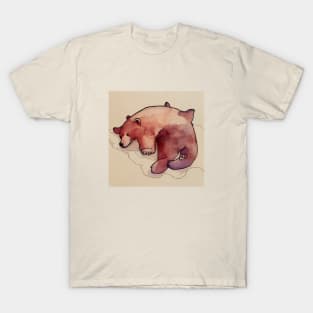 Bear sleeping, autum winter moods T-Shirt